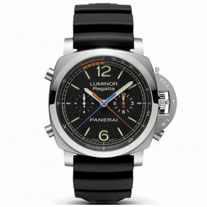 Panerai Luminor 1950 3 Day Chrono Flyback Regatta Black Dial Men's Watch PAM00526