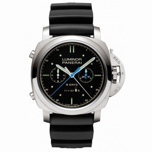 Panerai Luminor 1950 Rattrapante 8 Days Automatic Black Dial Men's Watch PAM00530