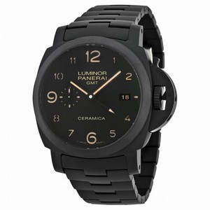 Panerai Luminor 1950 Tuttonero GMT Black Dial Black Ceramic Men's Watch PAM00438