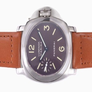 Panerai Luminor PAM 0005 Stainless Steel Case Purple Dial Watch
