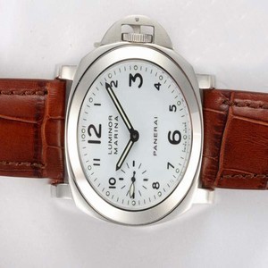 Panerai Luminor PAM 13 Midsize Brown Crocodile Leather Strap 44mm Watch