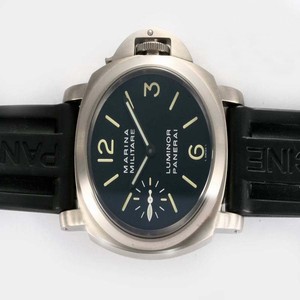 Panerai Luminor PAM00111 Stainless Steel Bezel Blue Dial Manual Winding Watch