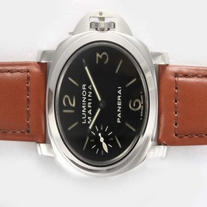 Panerai Luminor PAM00111 Stainless Steel Bezel Manual Winding Black Dial Watch