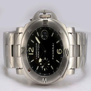 Panerai Luminor PAM00186 Mens Stainless Steel Bezel Stainless Steel Case Watch