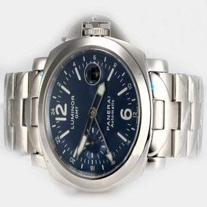 Panerai Luminor PAM089 Mens 44mm Silver Stainless Steel Strap Watch