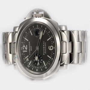Panerai Luminor PAM089 Round Black Dial Stainless Steel Case Watch