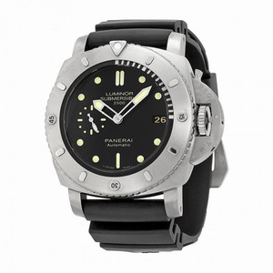 Panerai Luminor Submersible 1950 Black Dial Black Rubber Men's Watch PAM00364