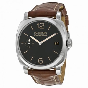 Panerai Radiomir 1940 Black Dial Brown Leather Men's Watch PAM00514