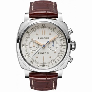 Panerai Radiomir 1940 Ivory Dial Brown Leather Men's Watch PAM00518
