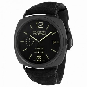Panerai Radiomir 8 Days Black Dial Automatic Black Ceramica Men's Watch PAM00384
