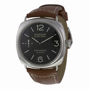Panerai Radiomir Black Dial Brown Leather Men's Watch PAM00609