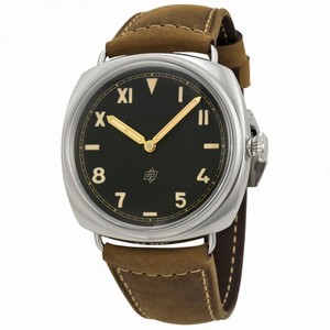 Panerai Radiomir California 3 Days Black Dial Light Brown Leather Men's Watch PAM00424