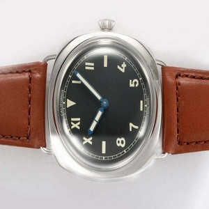 Panerai Radiomir PAM376N 44mm Brown Crocodile Leather Strap Black Dial Watch