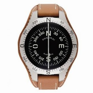 Panerai Special Edition 2004 Black Seal Brown Leather Strap Compass M00191