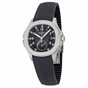Patek Philippe Aquanaut Dual Time Black Dial Automatic Men's Watch 5164A-001