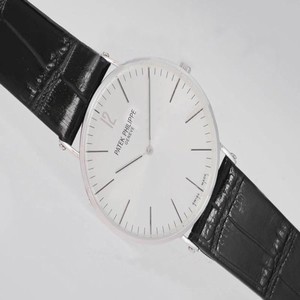 Patek Philippe Calatrava 2599 Mens Stainless Steel Bezel Quartz Watch