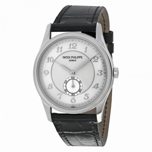 Patek Philippe Calatrava Automatic Silver Grey Dial Platinum Men's Watch 5196P-001
