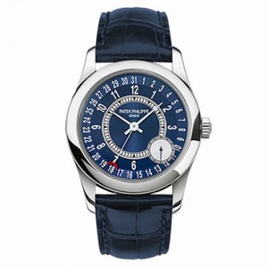 Patek Philippe Calatrava Blue Dial 18K White Gold Automatic Men's Watch 6000G-012