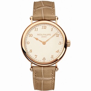 Patek Philippe Calatrava Cream Dial 18k Rose Gold Ladies Watch 7200R