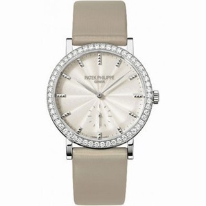Patek Philippe Calatrava Cream Dial 18kt White Gold Ladies Watch 7120G