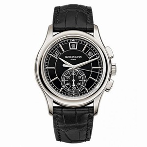 Patek Philippe Complications Black Dial Perpetual Calendar Platinum Men's Watch 5905P-010