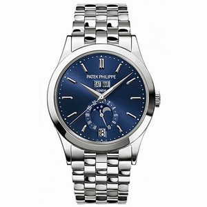 Patek Philippe Complications Blue Dial 18k White Gold Men's Watch 5396-1G