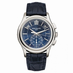 Patek Philippe Complications Blue Dial Perpetual Calendar Platinum Men's Watch 5905P-001