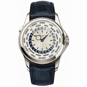 Patek Philippe Complications Silver Dial Leather Men's Watch 5130G-019