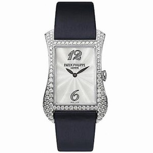 Patek Philippe Gondolo Serata 18kt White Gold Diamond Ladies Watch 4973G