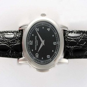 Patek Philippe Grand Complications 5016P Black Cow Leather Strap Round Mens Watch