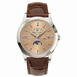 Patek Philippe Grand Complications Honey Brown Dial Automatic Men's Prepetual Calendar Watch 5496P-014