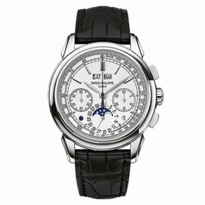 Patek Philippe Grand Complications Silver Dial Chronograph 18K White Gold Men's Watch 5270G-018