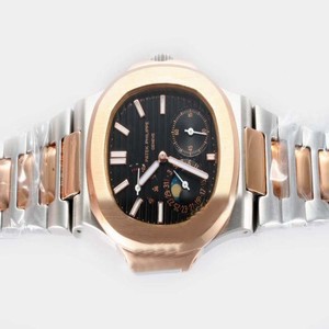 Patek Philippe Nautilus 5712/1A Manual Winding Round Black Dial Watch