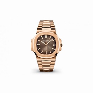 Patek Philippe Nautilus Brown Dial 18K Rose Gold Automatic Men's Watch 5711-1R-001
