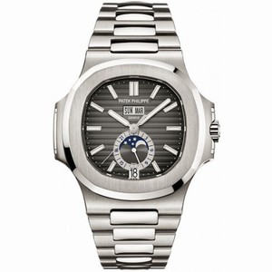 Patek Philippe Nautilus Mechanical Black Dial Steel Men's Watch 5726/1A-001