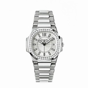 Patek Philippe Nautilus Silver Dial Stainless Steel Ladies Watch 7010/1G-001