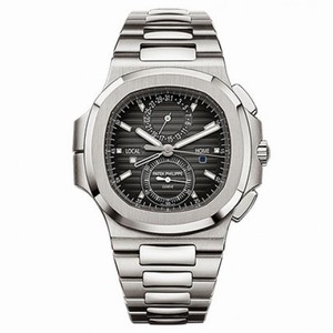 Patek Philippe Nautilus Travel Time Chronograph Stainless Steel Automatic Men's Watch 5990-1A-001