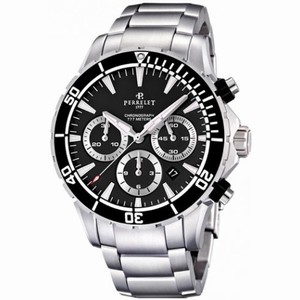 Perrelet Seacraft Black Dial Chronograph Automatic Men's Watch A1054-B
