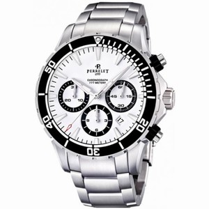 Perrelet Seacraft White Dial Chronograph Automatic Men's Watch A1054-A