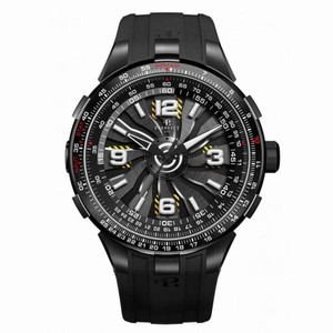 Perrelet Turbine Pilot Titanium Dial Automatic Men's Watch A1086-1