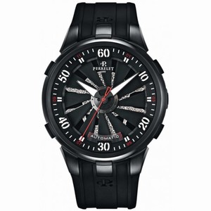 Perrelet Turbine Toxic Black Dial Automatic Mens Watch A4023-1