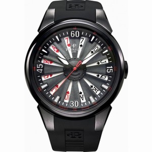 Perrelet Turbine White Dial DLC Stainless Steel Automatic Men's Watch A4018-3