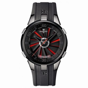 Perrelet Turbine XL Black and Red Dial Automatic Men's Watch A1050-6