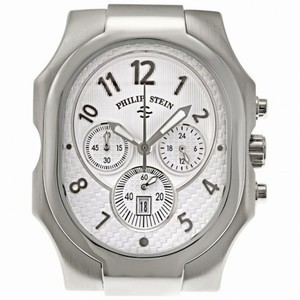 Philip Stein Signature Silver Dial Large Chronograph Men's Watch 23-NW