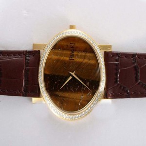 Piaget Altiplano 12252 Stainless Steel with 18K Gold and Diamond Bezel Quartz Mens Watch