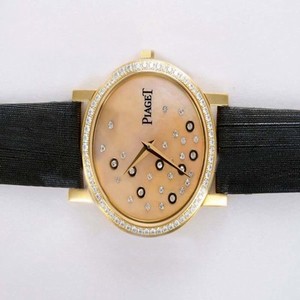 Piaget Altiplano G0A29120 Mens Black Crocodile Leather Strap Round Watch