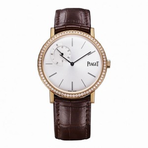 Piaget Altiplano Silver Dial 18K Rose Gold Diamond Men's Watch GOA36118