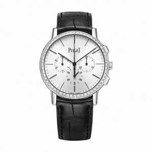 Piaget Altiplano Silver Dial 18K White Gold Diamond Men's Watch GOA40031