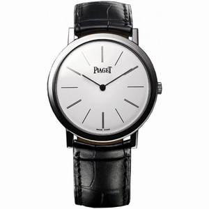 Piaget Altiplano White Dial White Gold Black Alligator Leather Men's Watch G0A29112