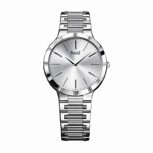 Piaget Dancer Silver Dial 18K White Gold Men's Watch GOA31035